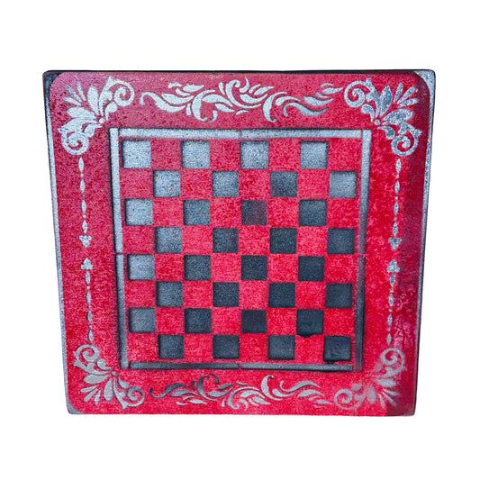 Red Stealth - Painted Chess Board