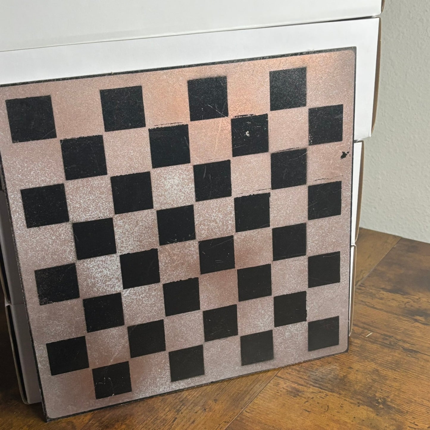 Rustic Brown - Painted Chess Board
