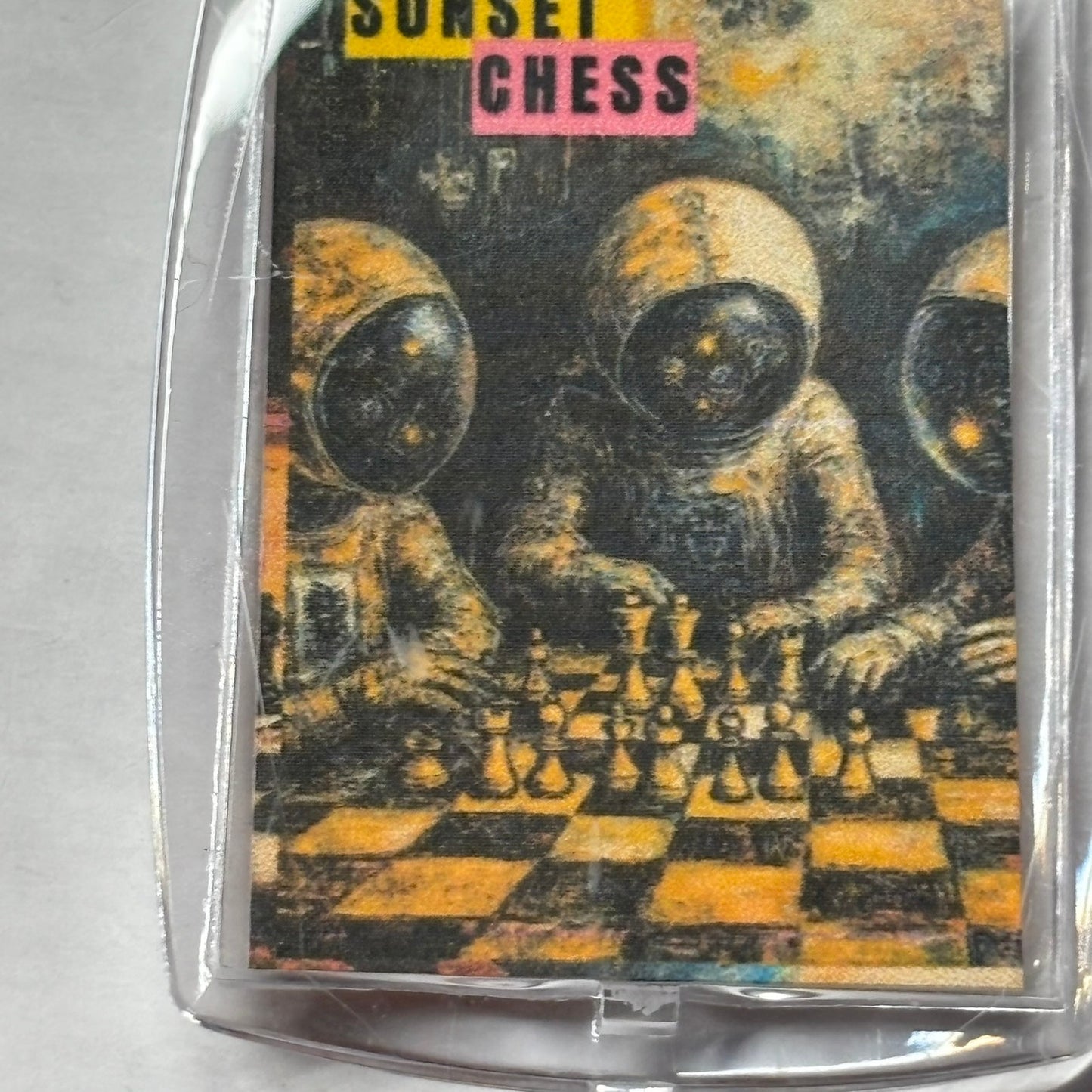 Space Triplets - Chess  Photo Keychain