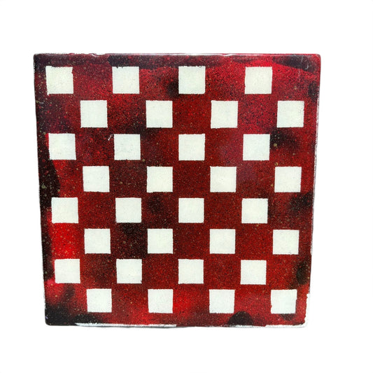 Red Space - Resin Coated Chess Board