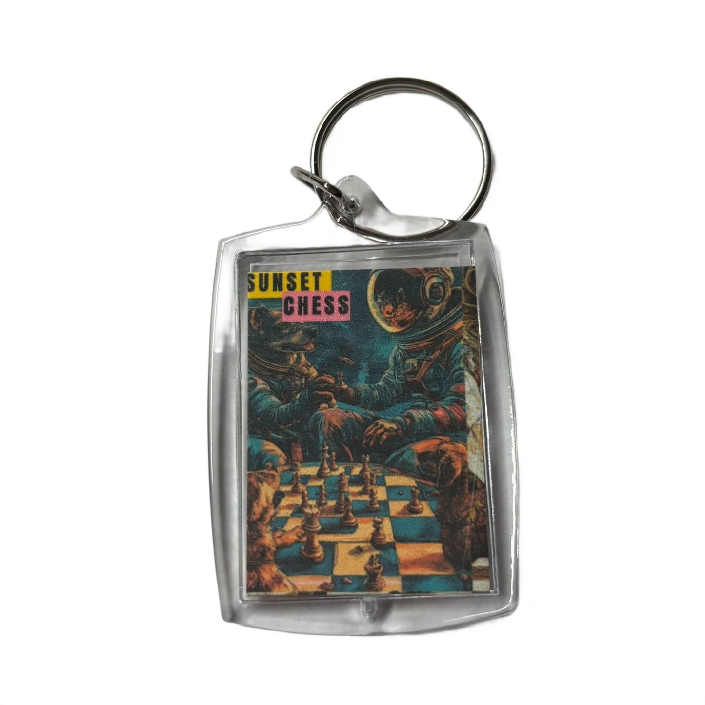 Space Buds - Chess  Photo Keychain