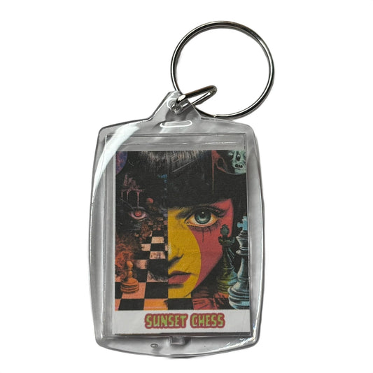 Two Face - Chess  Photo Keychain