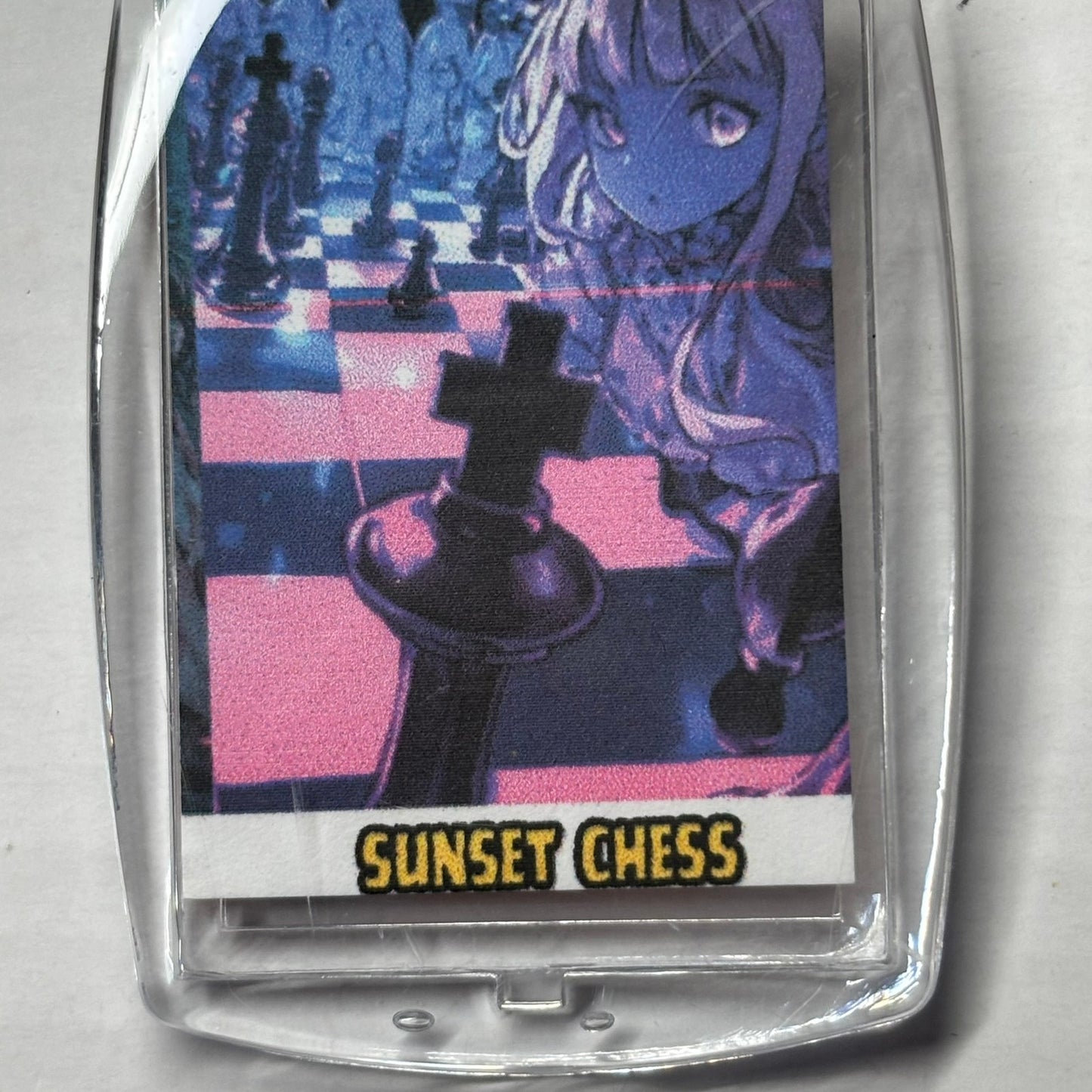 Curious Anime - Chess  Photo Keychain