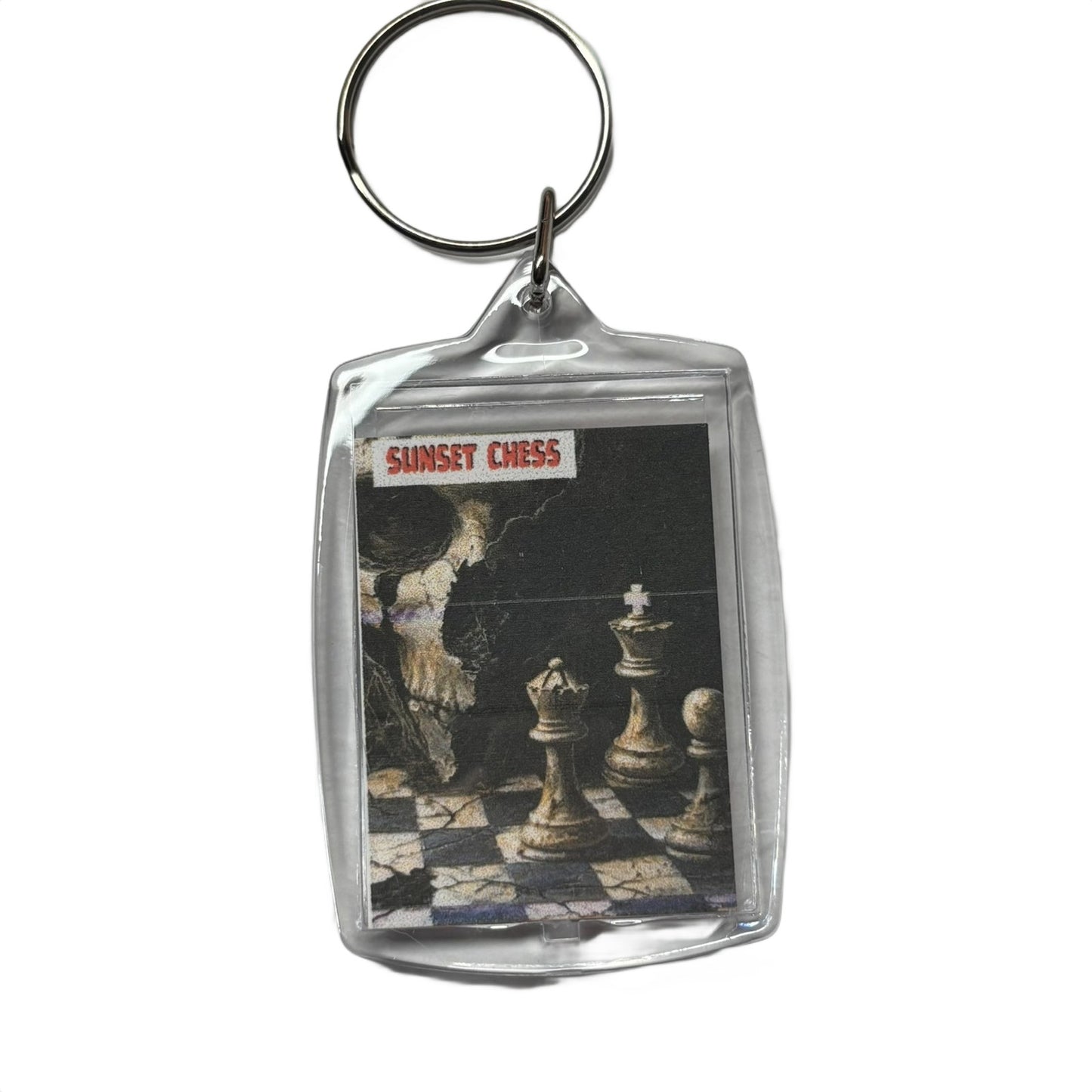 Broken Face - Chess  Photo Keychain