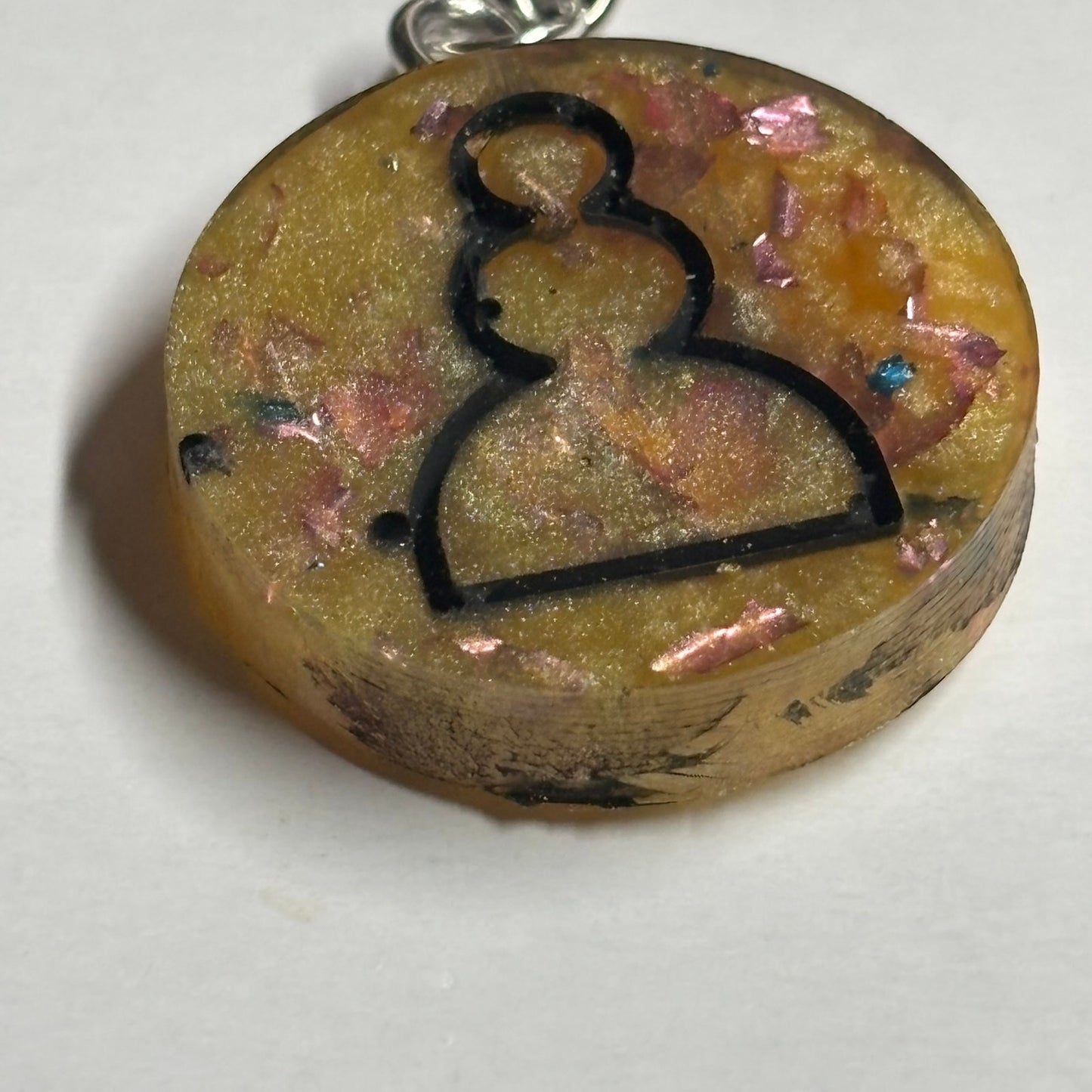 Banana Pawn Royalty - Handmade Resin Keychain - Flat Edition