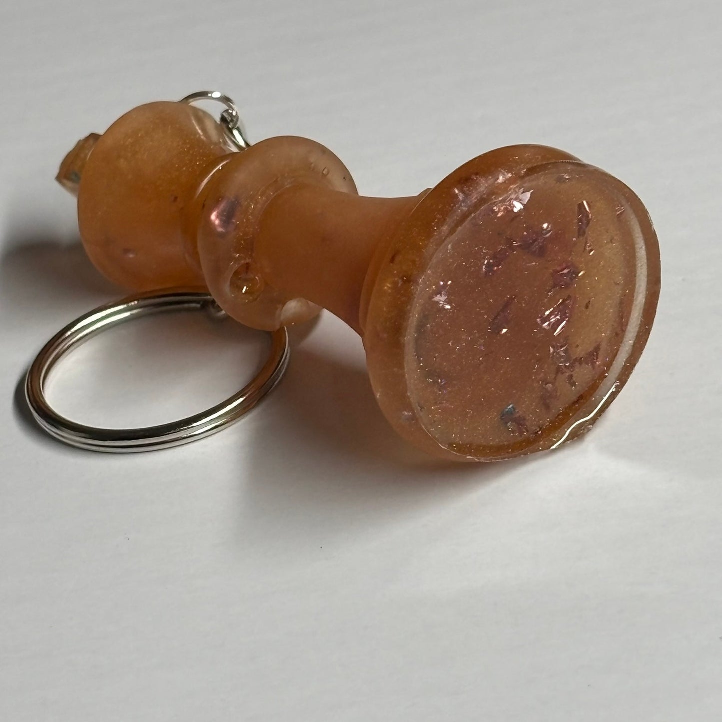 Caramel Orange King - Handmade Resin Keychain