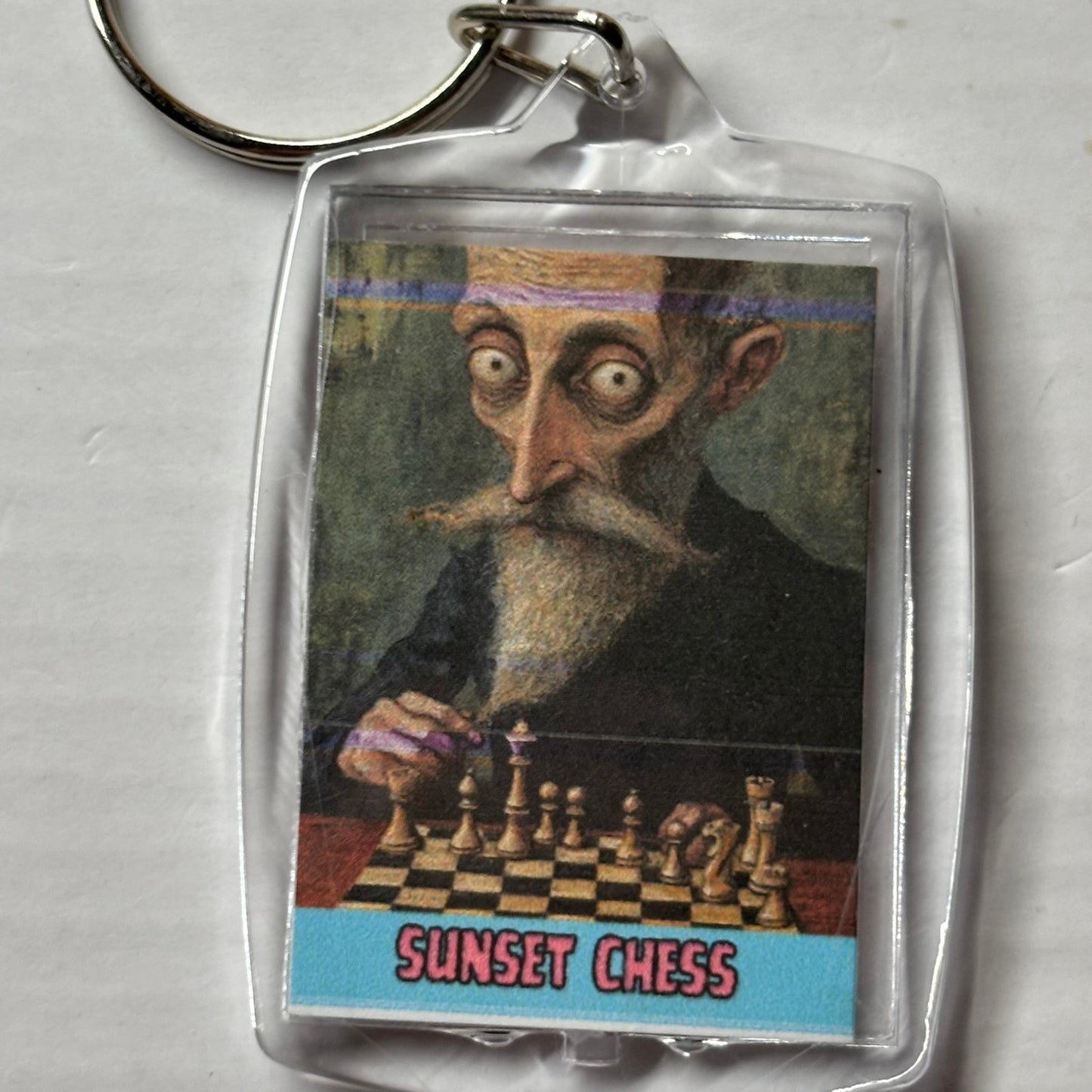 The European - Chess  Photo Keychain
