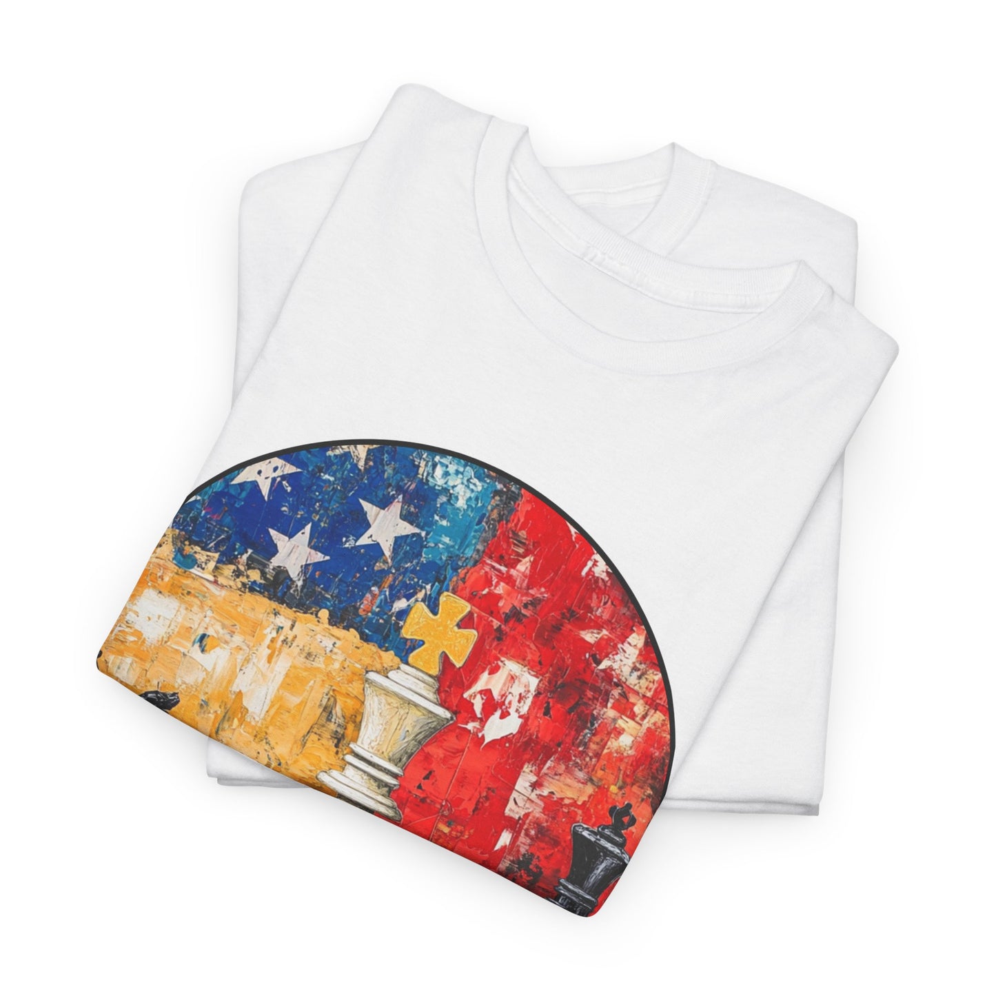 Nations Unite - white Chess T Shirt