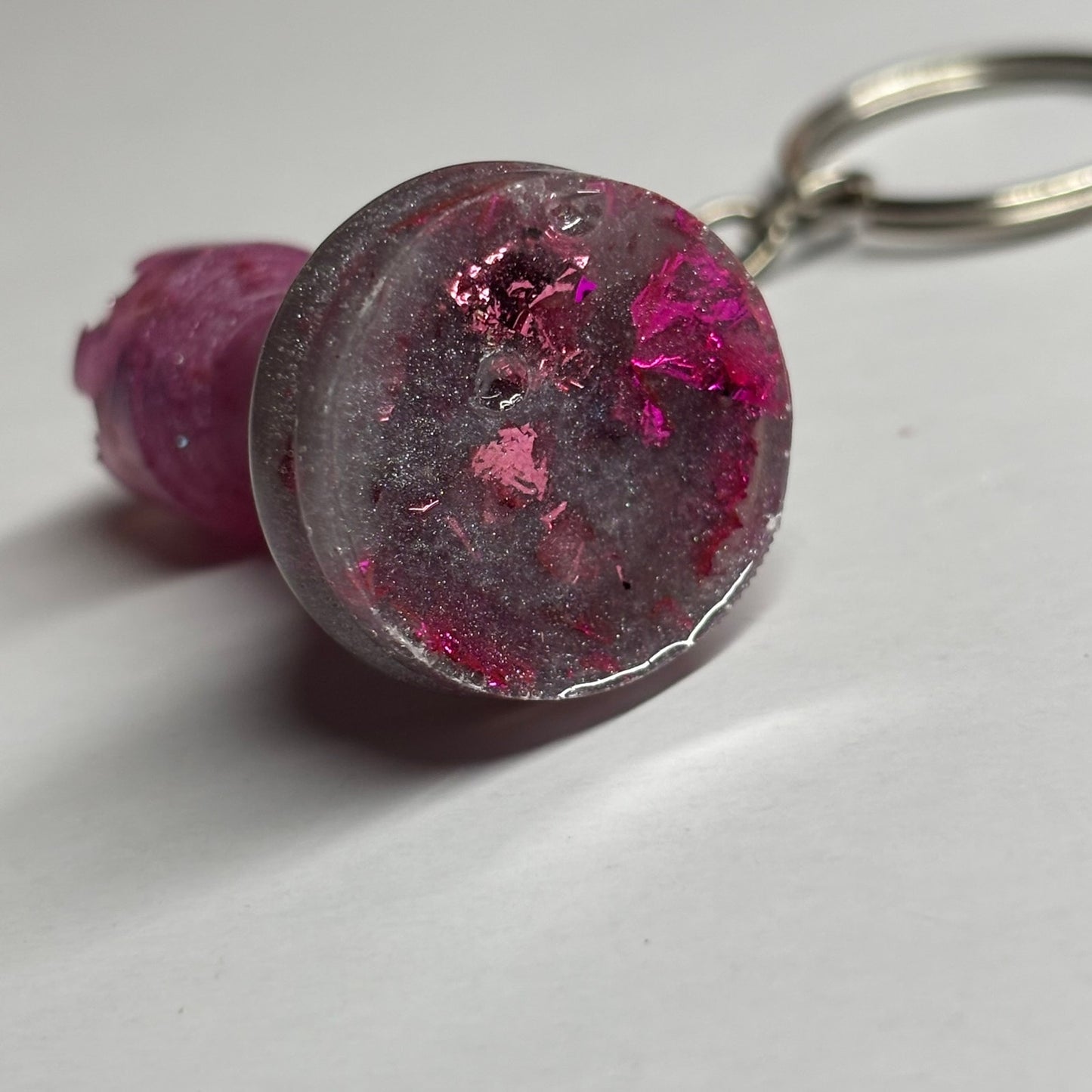 Royal Purple Rook - Handmade Resin Keychain