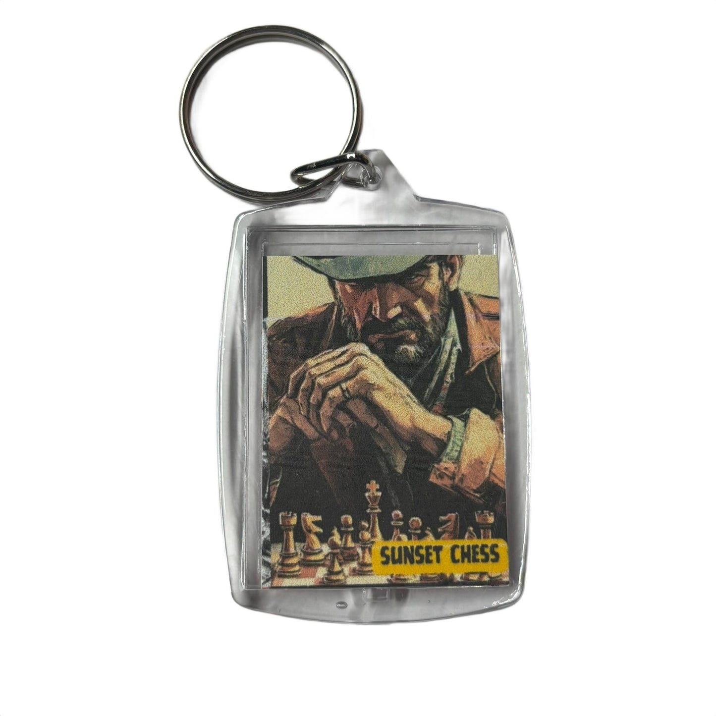 Cowboy - Chess  Photo Keychain
