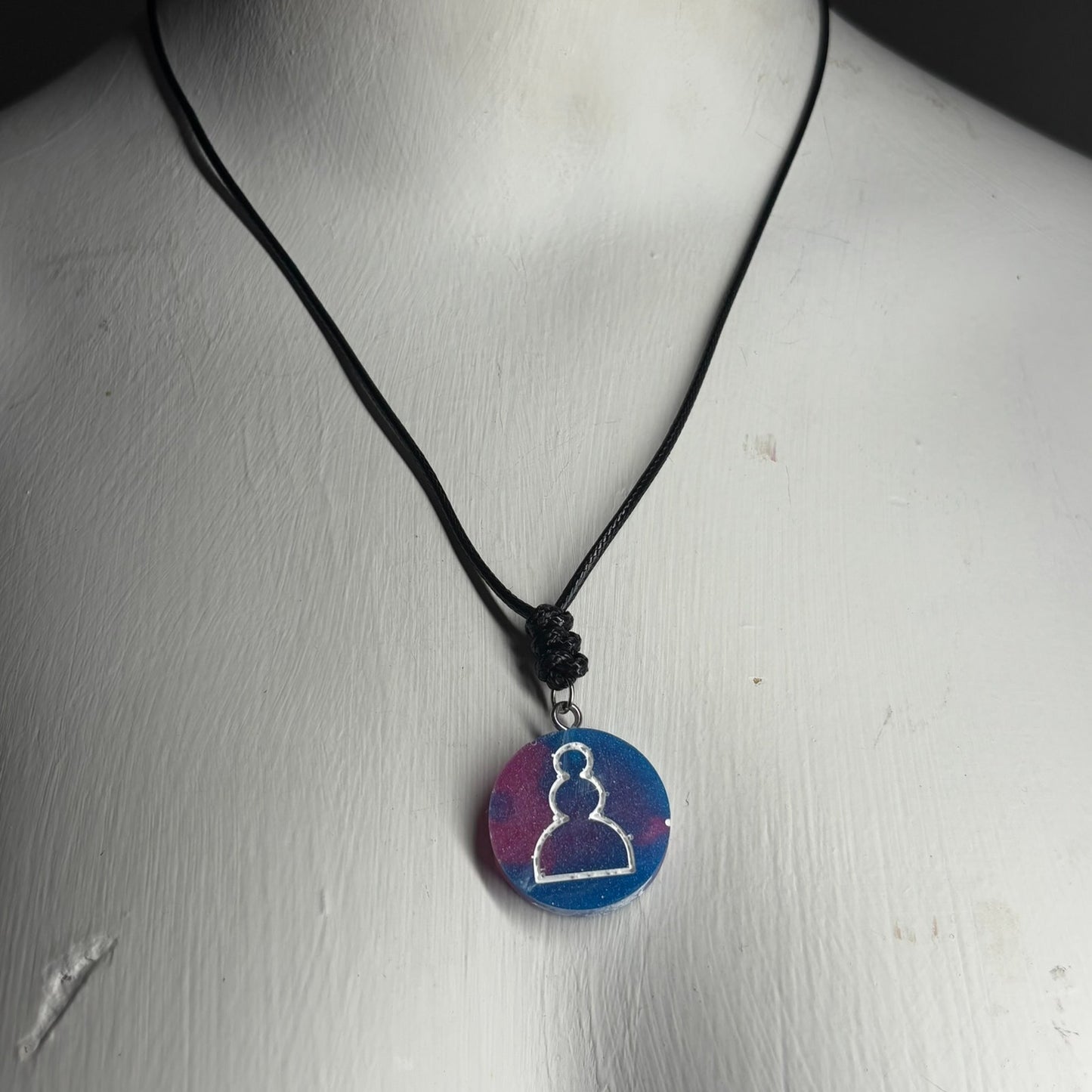 Cartoon Pawn - Handmade Resin Chess Necklace