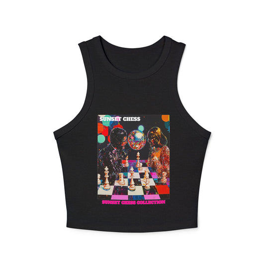 Ballroom Date - Women's Black Chess Tank Top