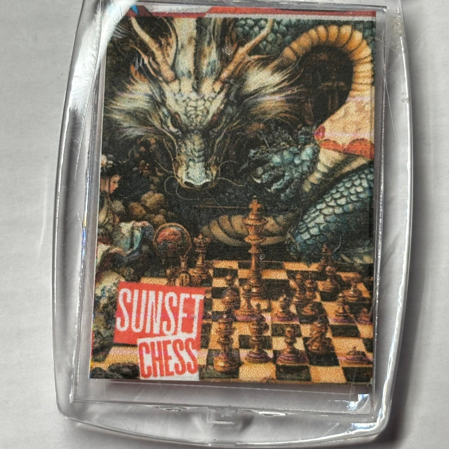 Chinese Dragon - Chess  Photo Keychain