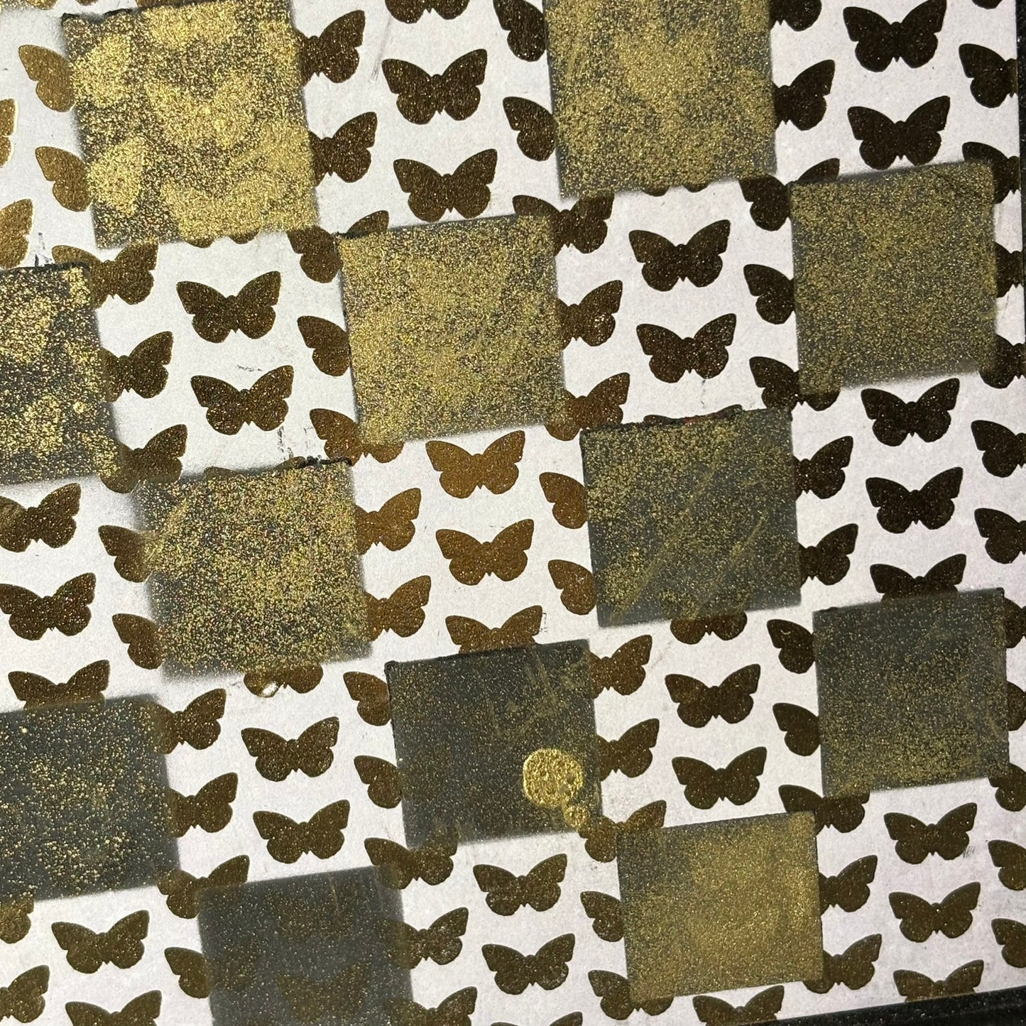 Golden Butterfly - Scrapbook Chess Board