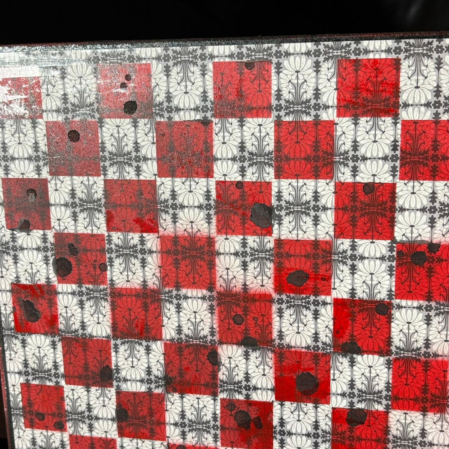 Gothic Red - Scrapbook Chess Board