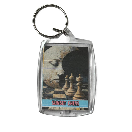 Moon Chakra - Chess  Photo Keychain
