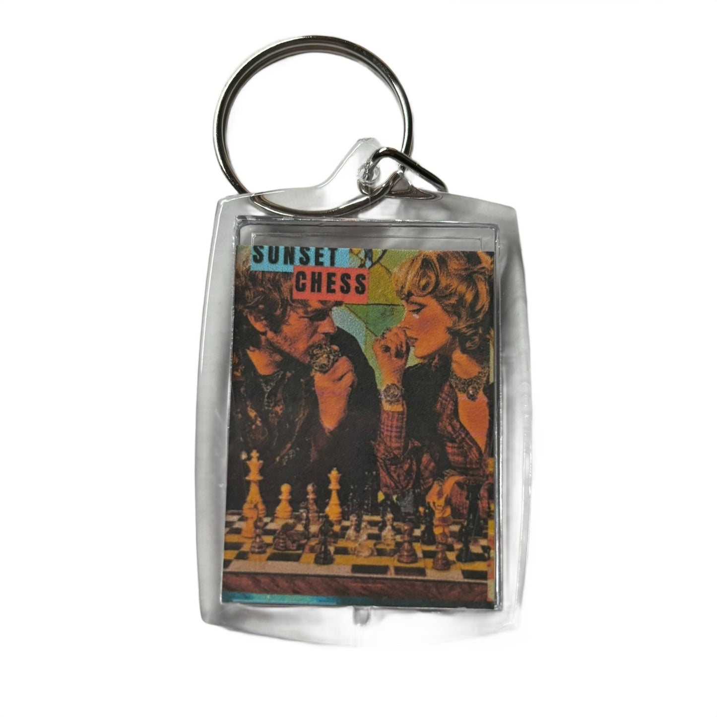 Classy Love - Chess  Photo Keychain