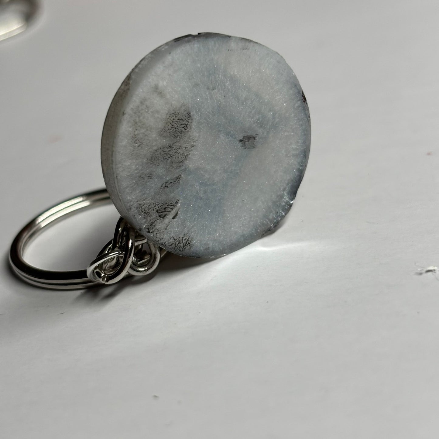 Silver Rook - Handmade Resin Keychain