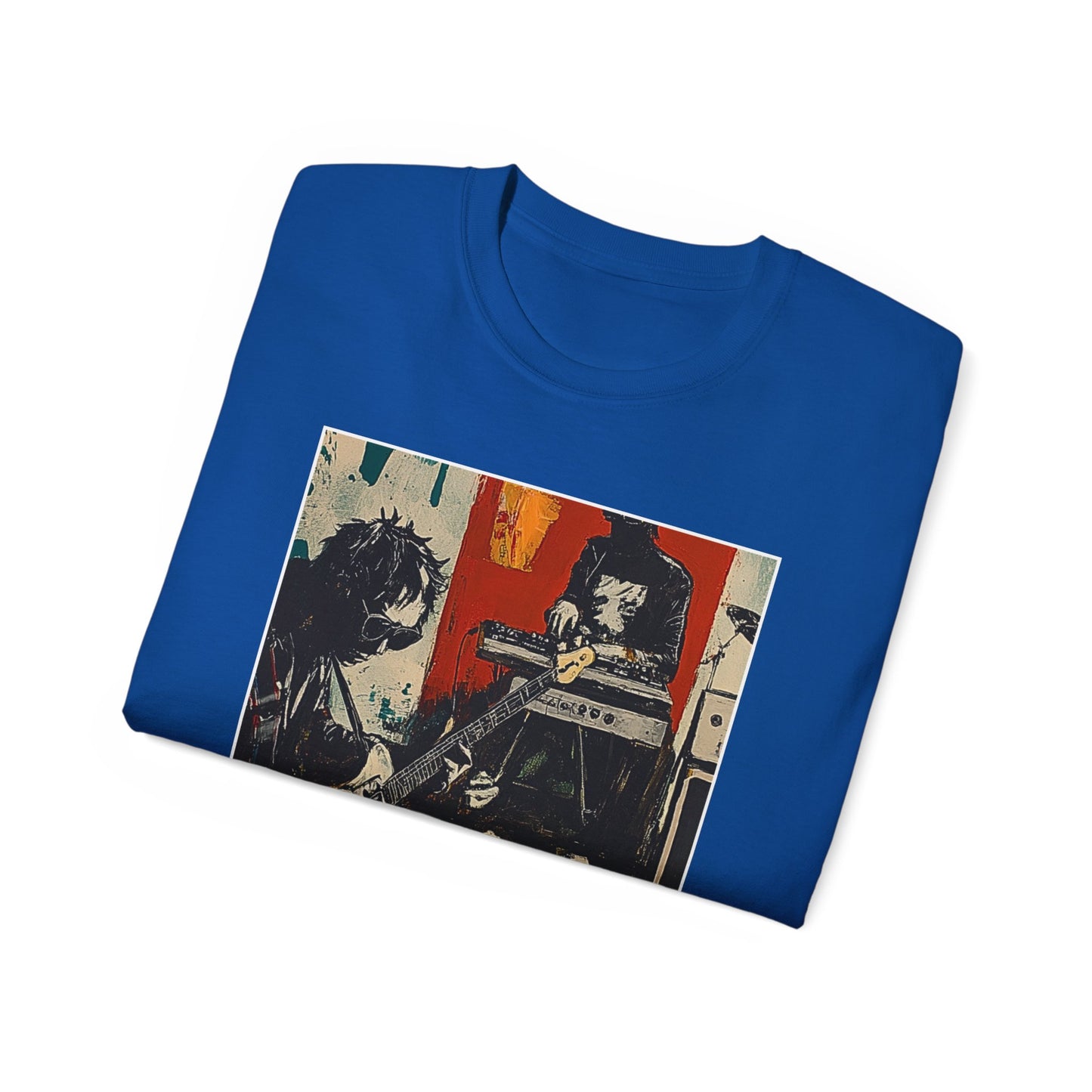 Basement Rockstar - Blue Chess T Shirt