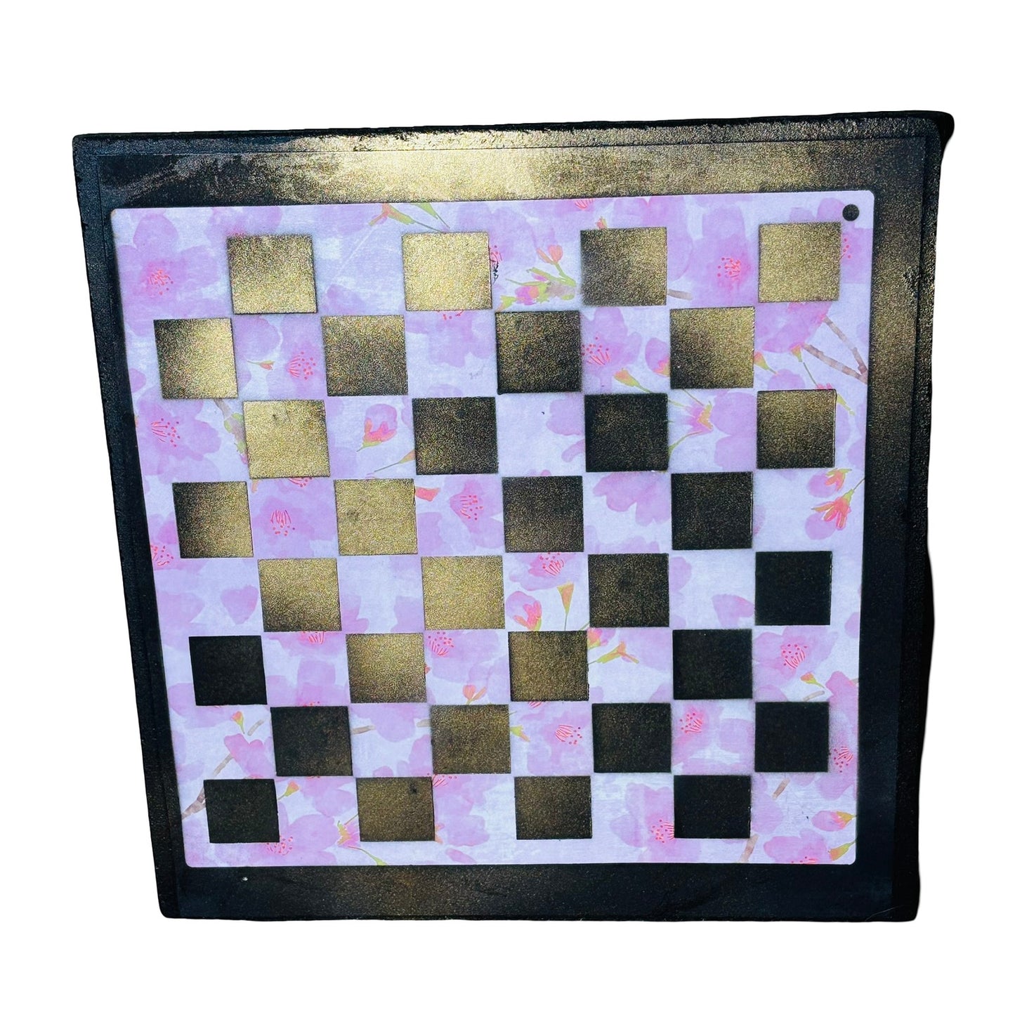 Pink Golden Haze - Scrapbook Chess Board