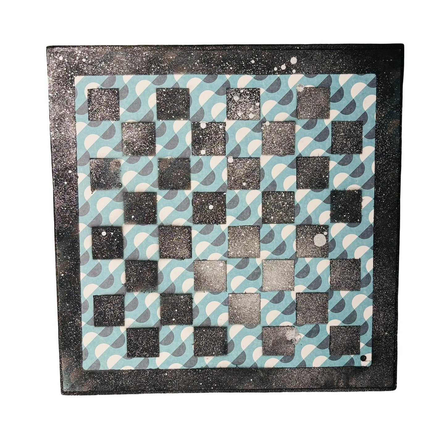 Splendid Green - Scrapbook Chess Board