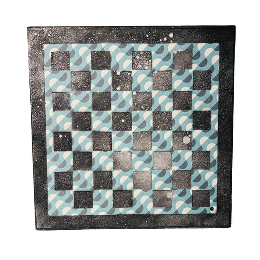 Splendid Green - Scrapbook Chess Board