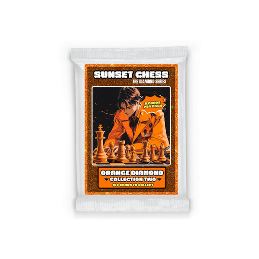 Orange Diamond Part 2 - Sunset Chess Scrapbook Card Pack