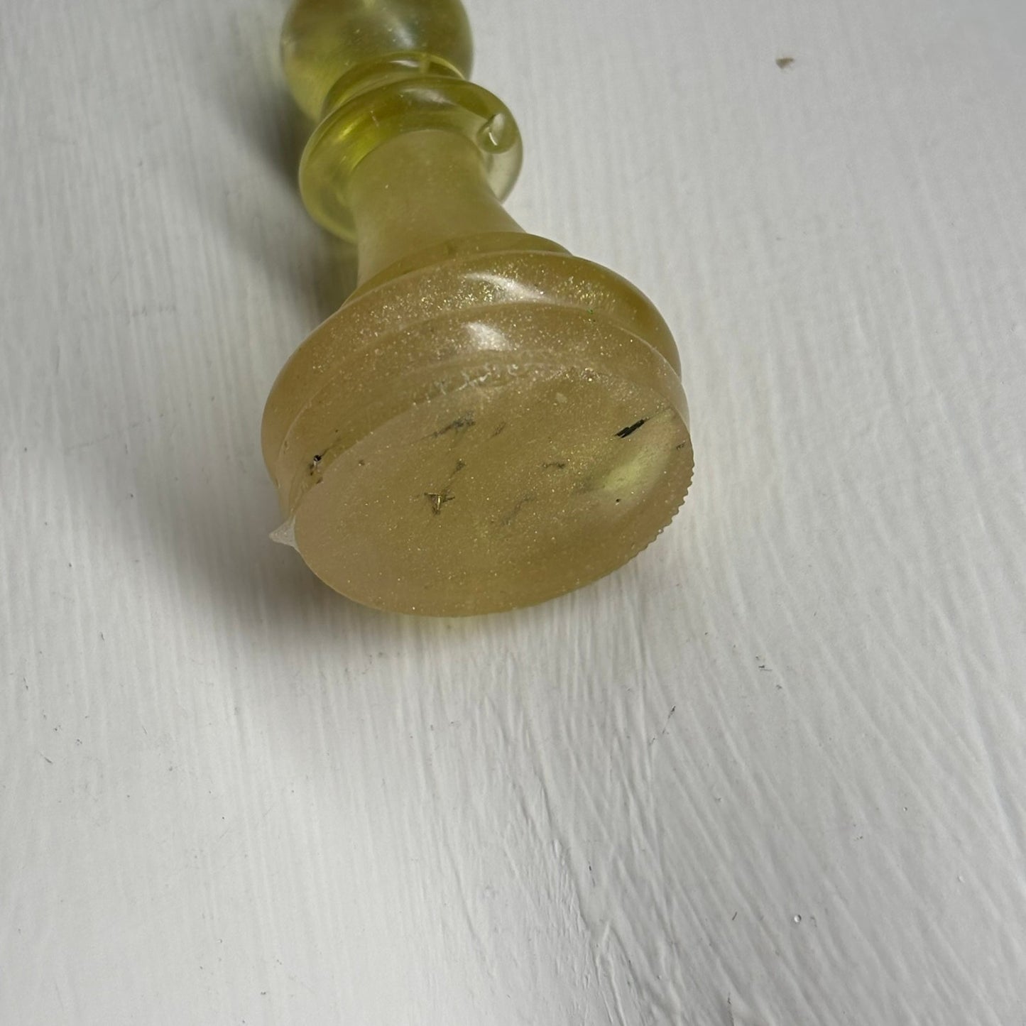 Yellow Bishop - Handmade Resin Chess Necklace