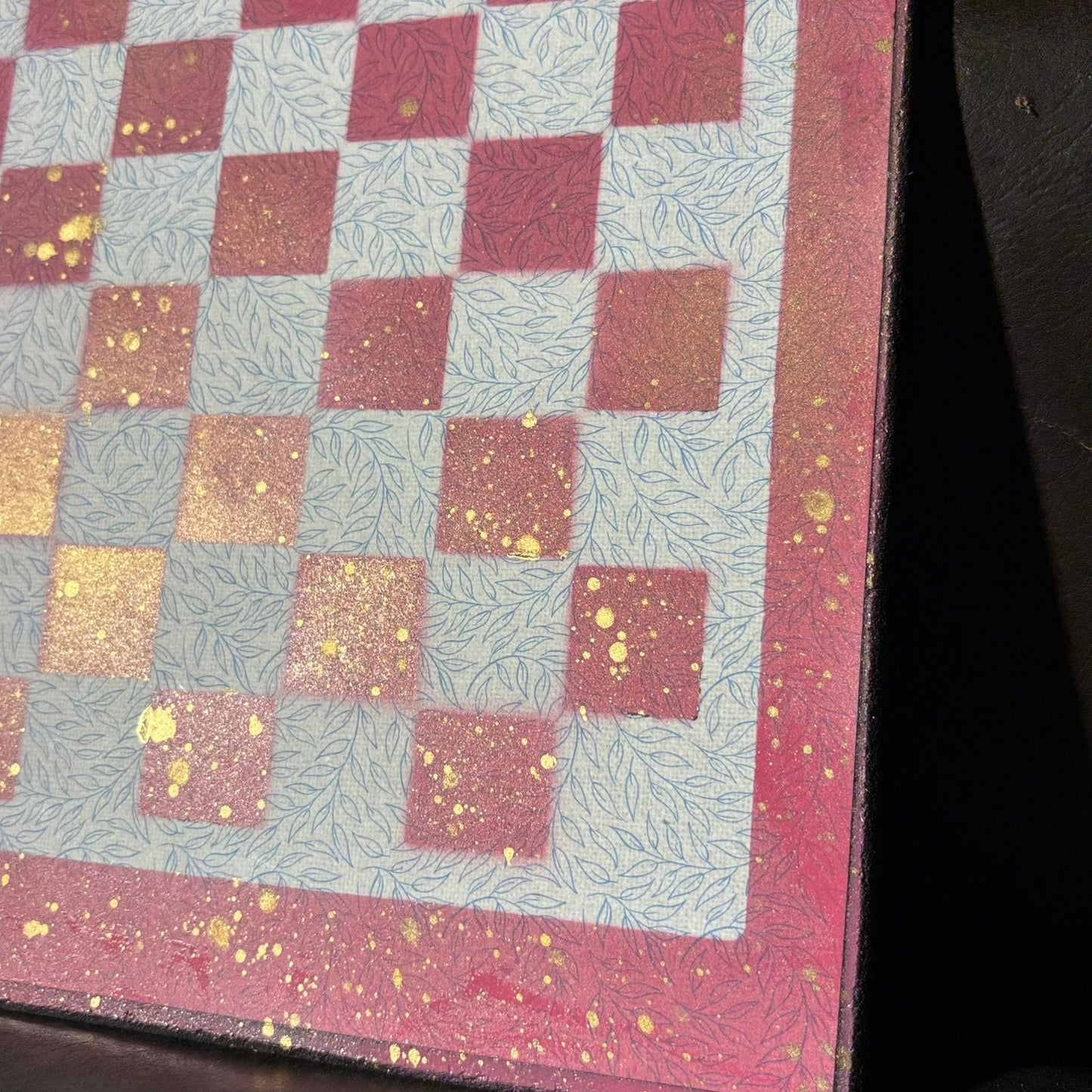Classic Pink - Scrapbook Chess Board