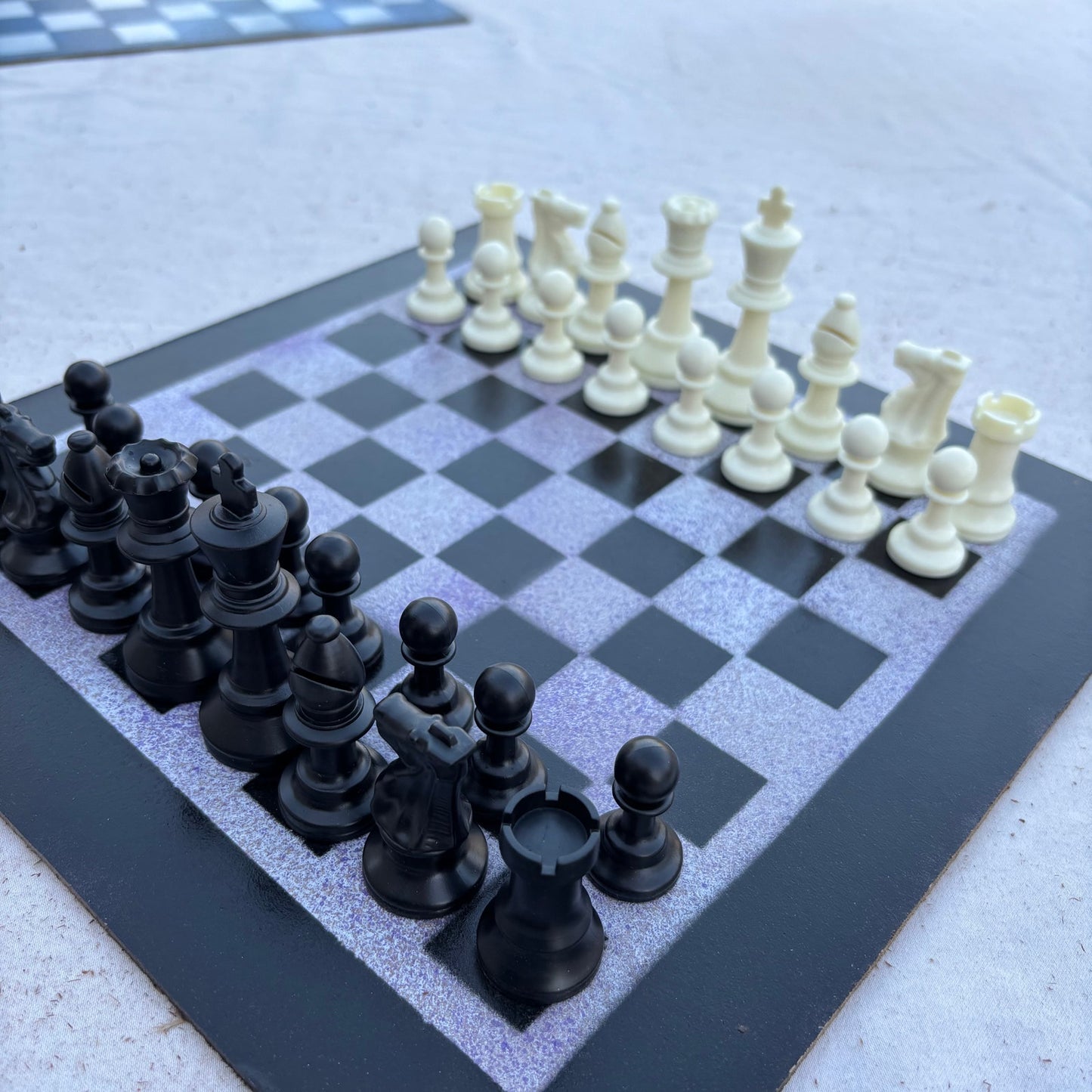 Purple Mist - Painted Chess Set