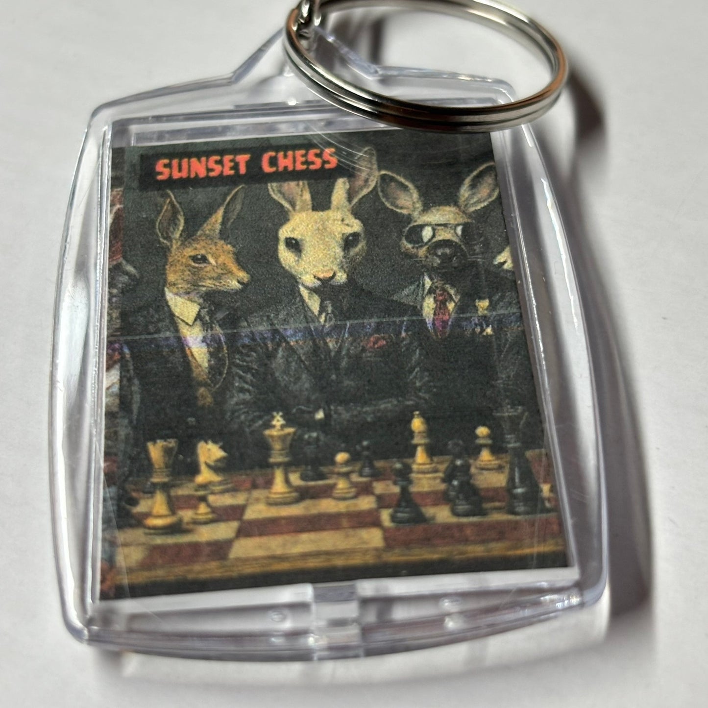 Tuxedo Beasts - Chess  Photo Keychain