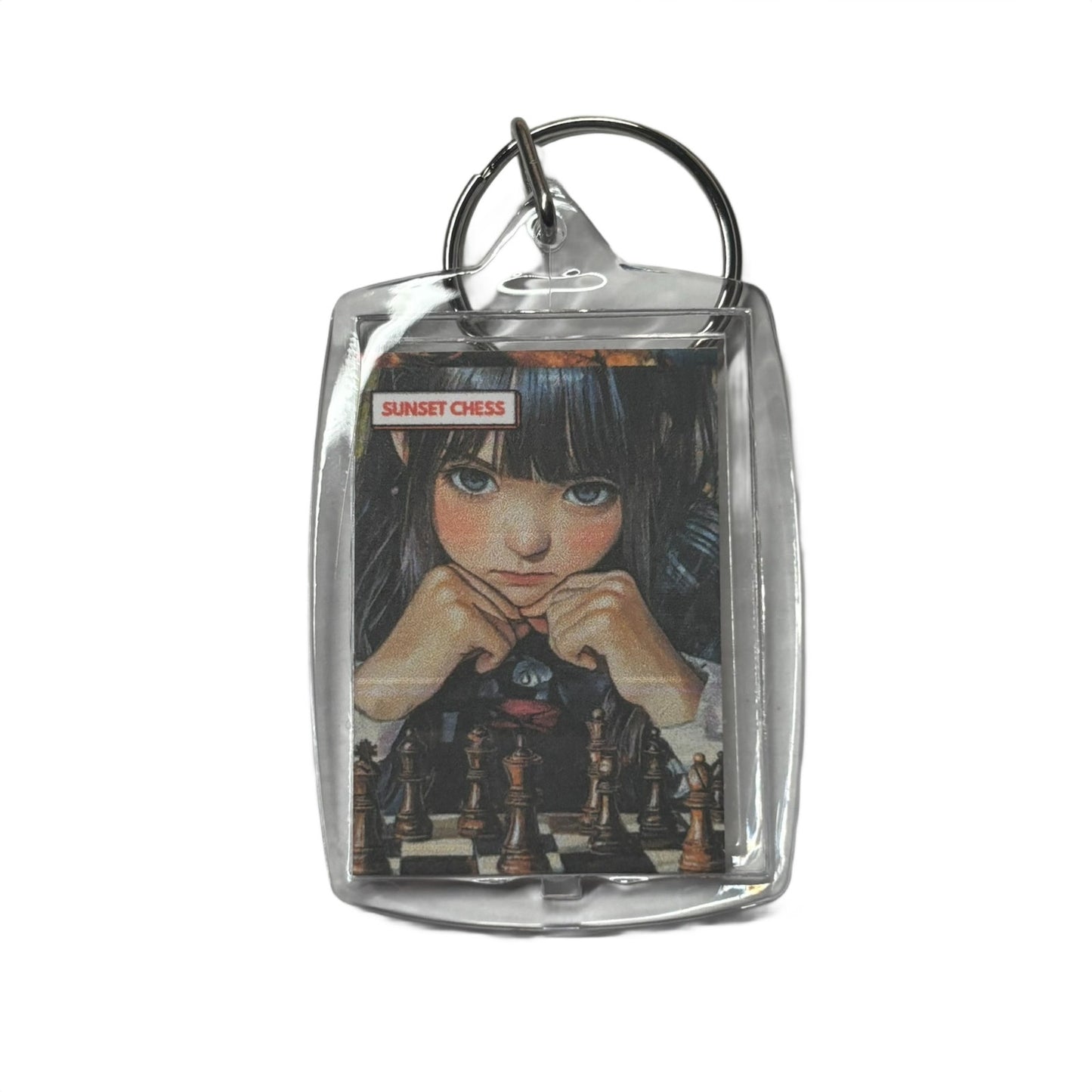 School Kid - Chess  Photo Keychain