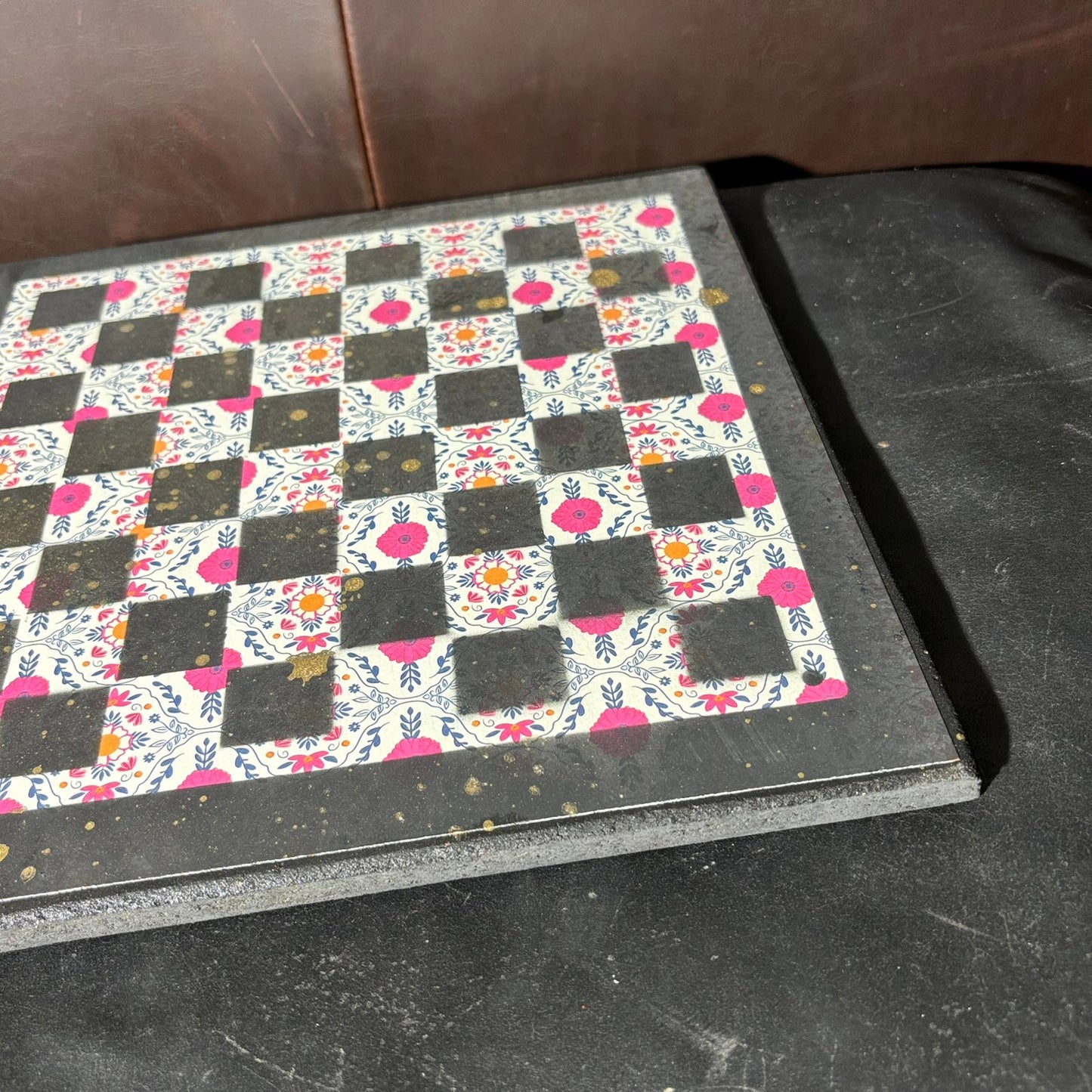 Classy Pattern - Scrapbook Chess Board