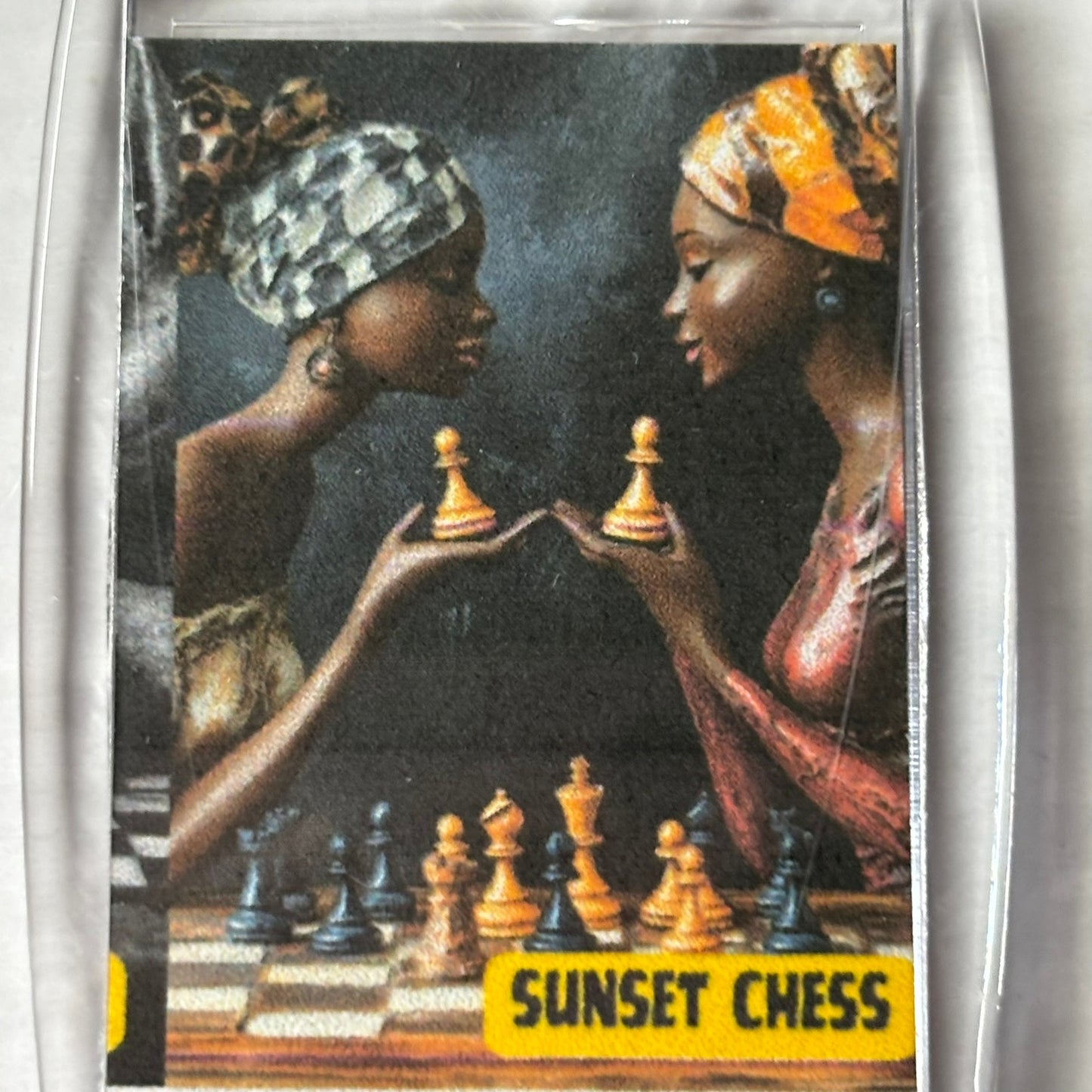 African Sisters - Chess  Photo Keychain