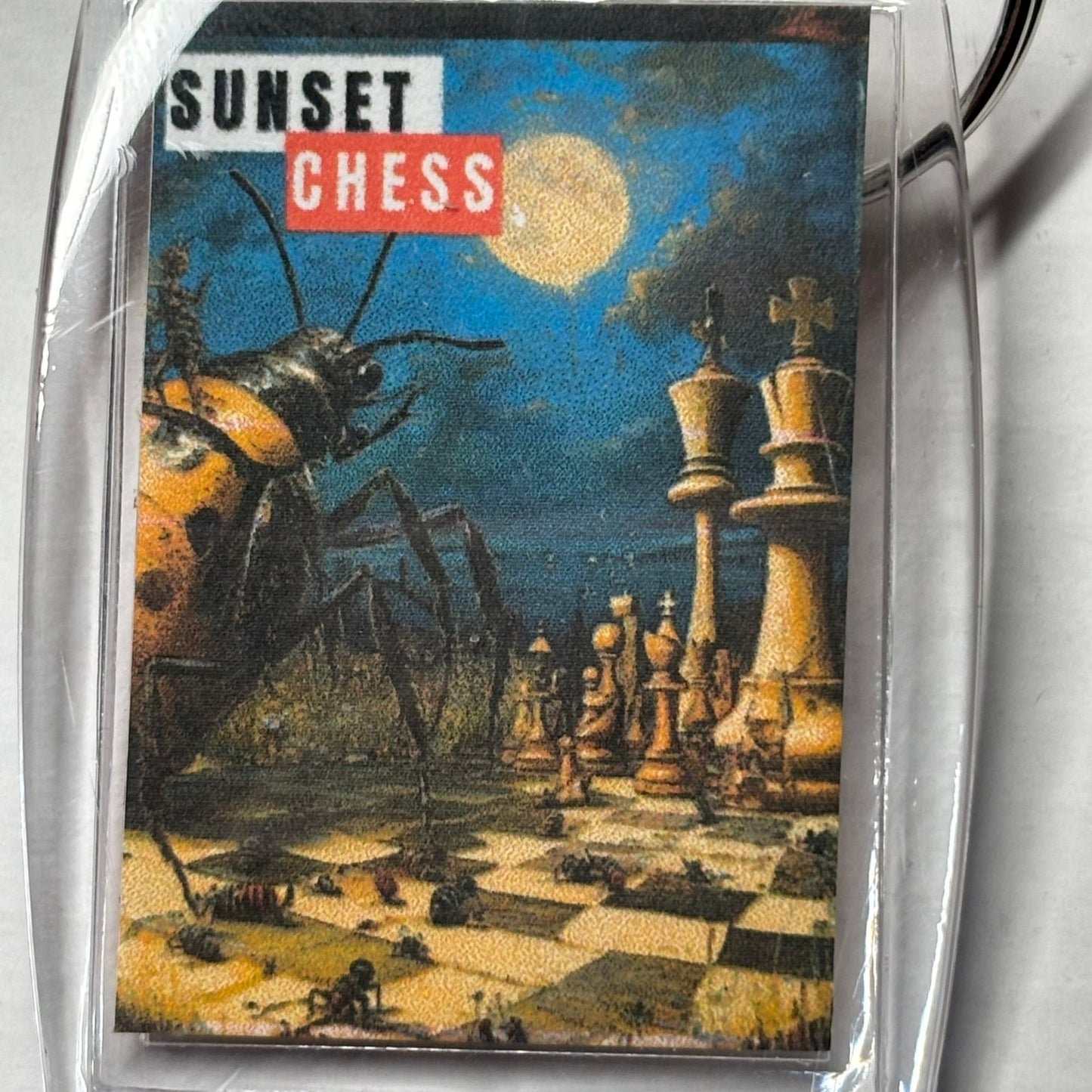Night Bugs - Chess  Photo Keychain