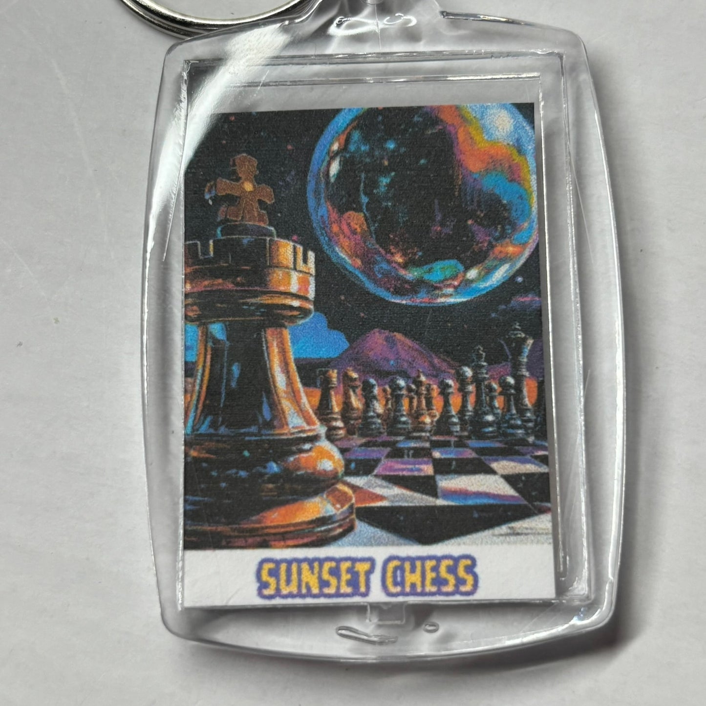 Galaxy - Chess  Photo Keychain