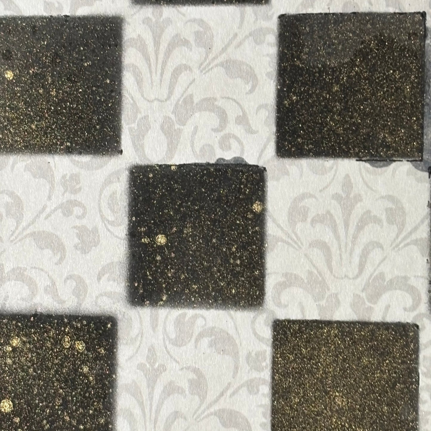 Gray & Black Gold Mist - Scrapbook Chess Board