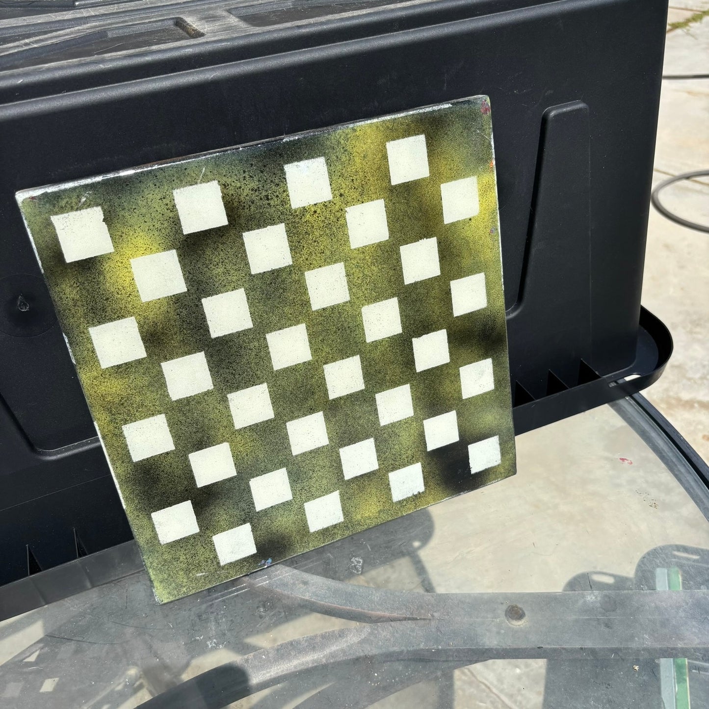 Swamp Green - Resin Coated Chess Board