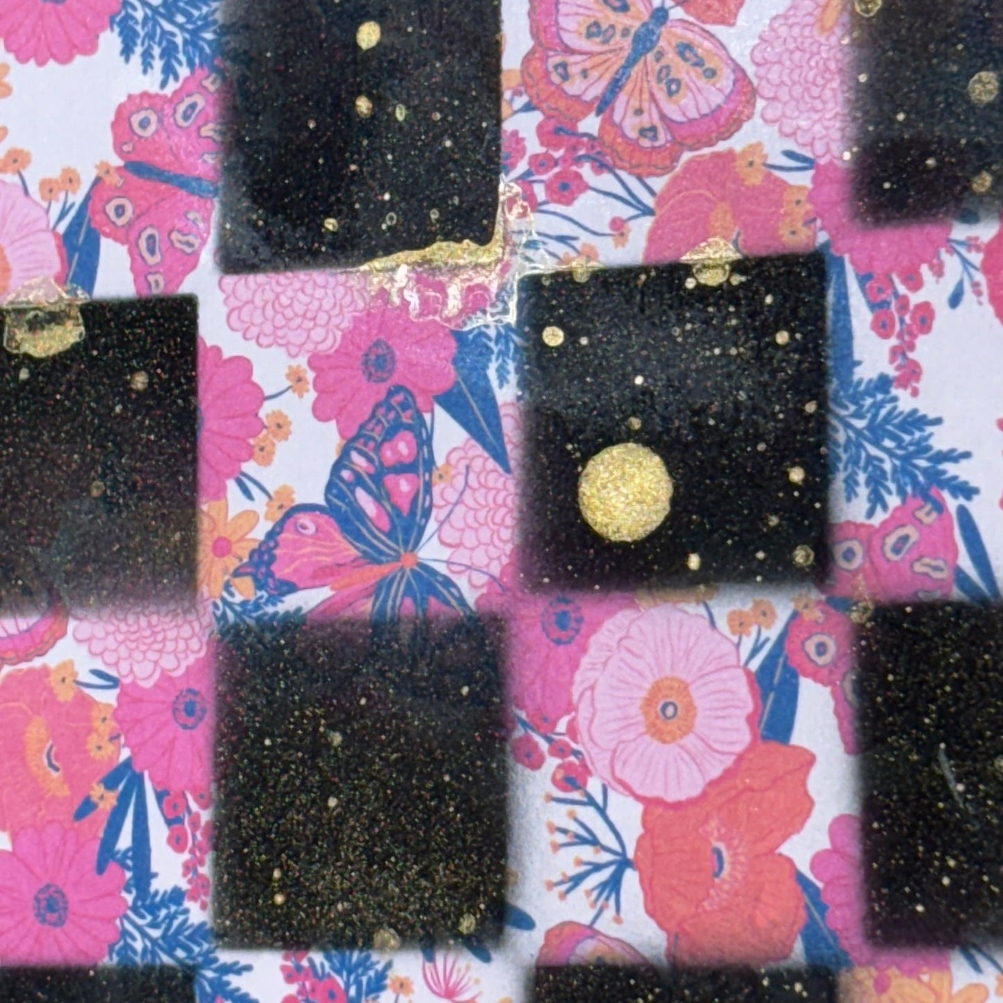 Pink Blush - Scrapbook Chess Board