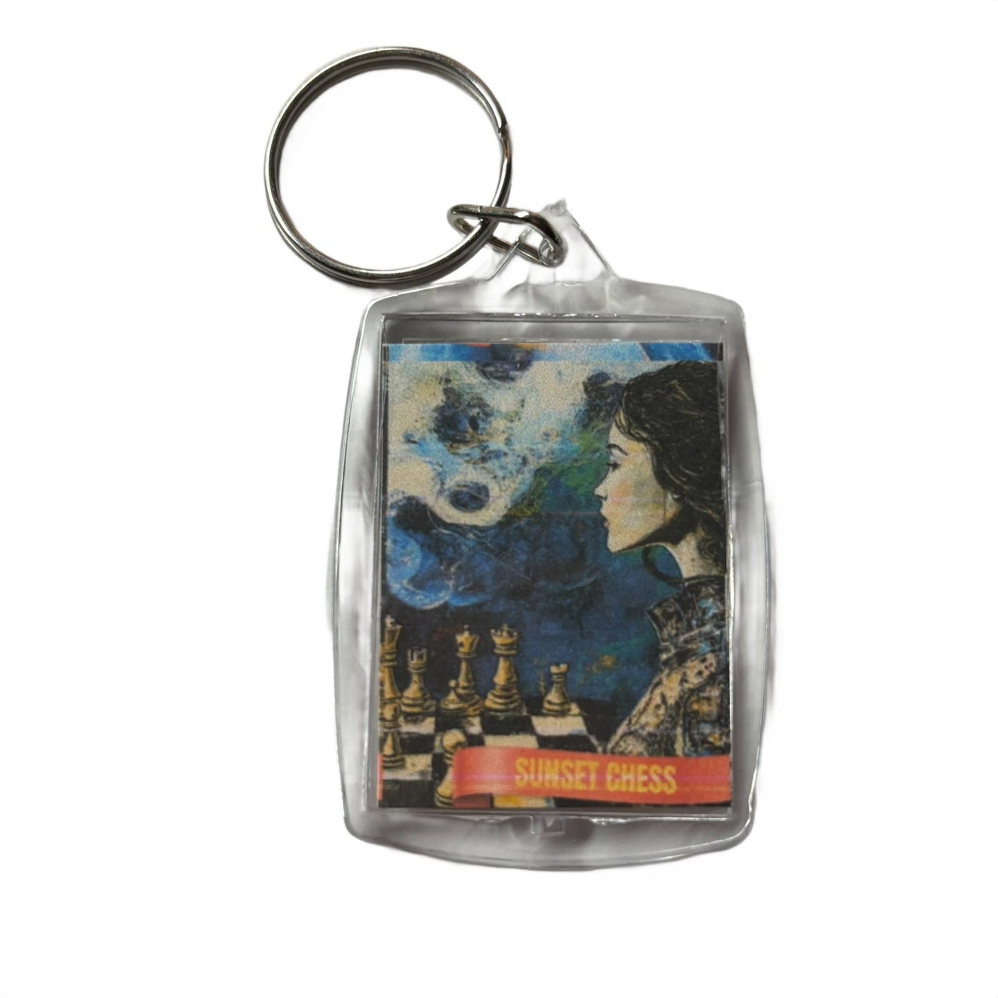 Young Lady - Chess  Photo Keychain