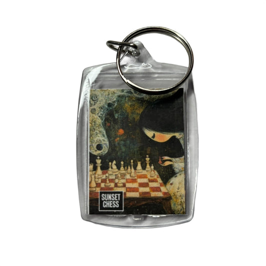 Ghost Girl - Chess  Photo Keychain