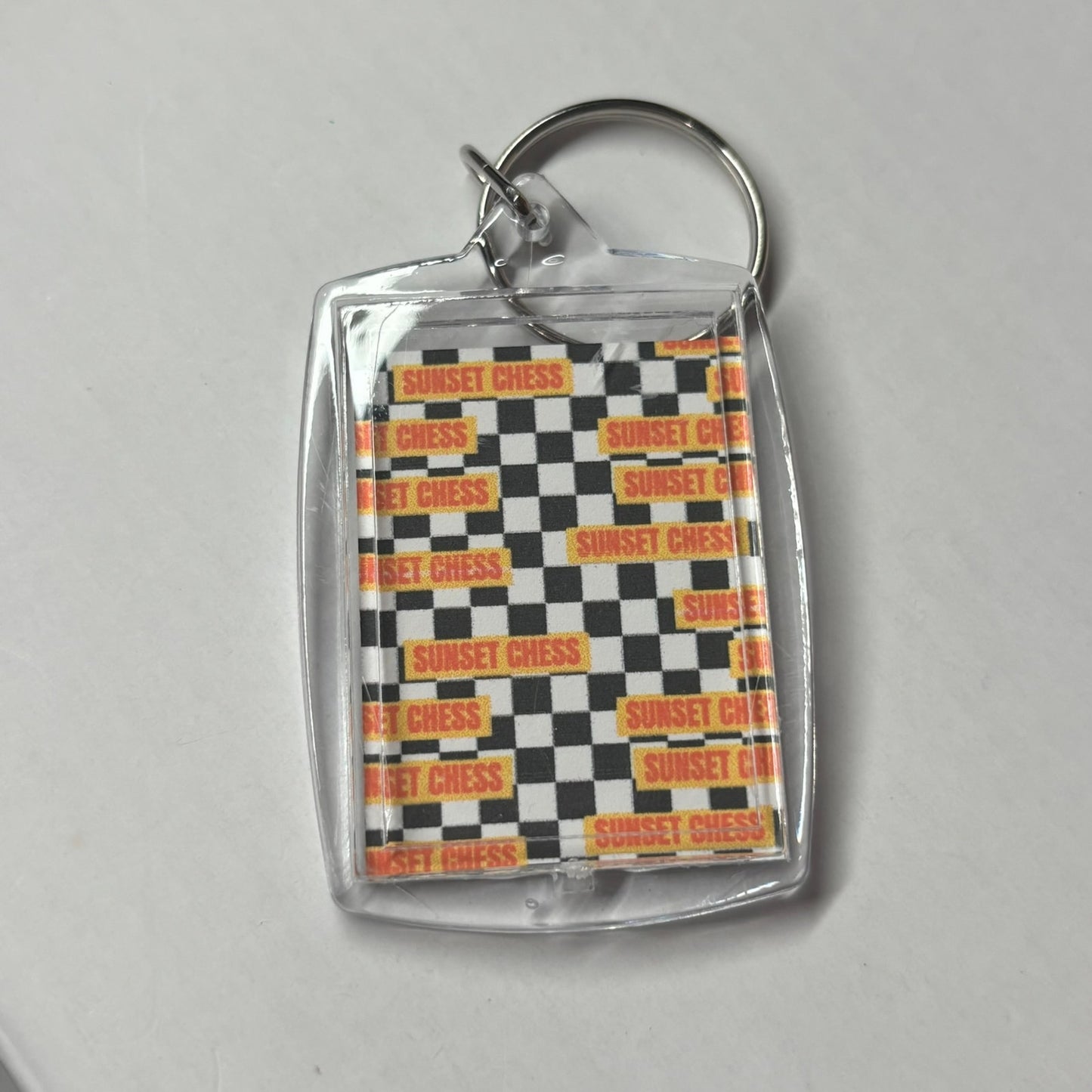 A Nerds Game - Chess  Photo Keychain