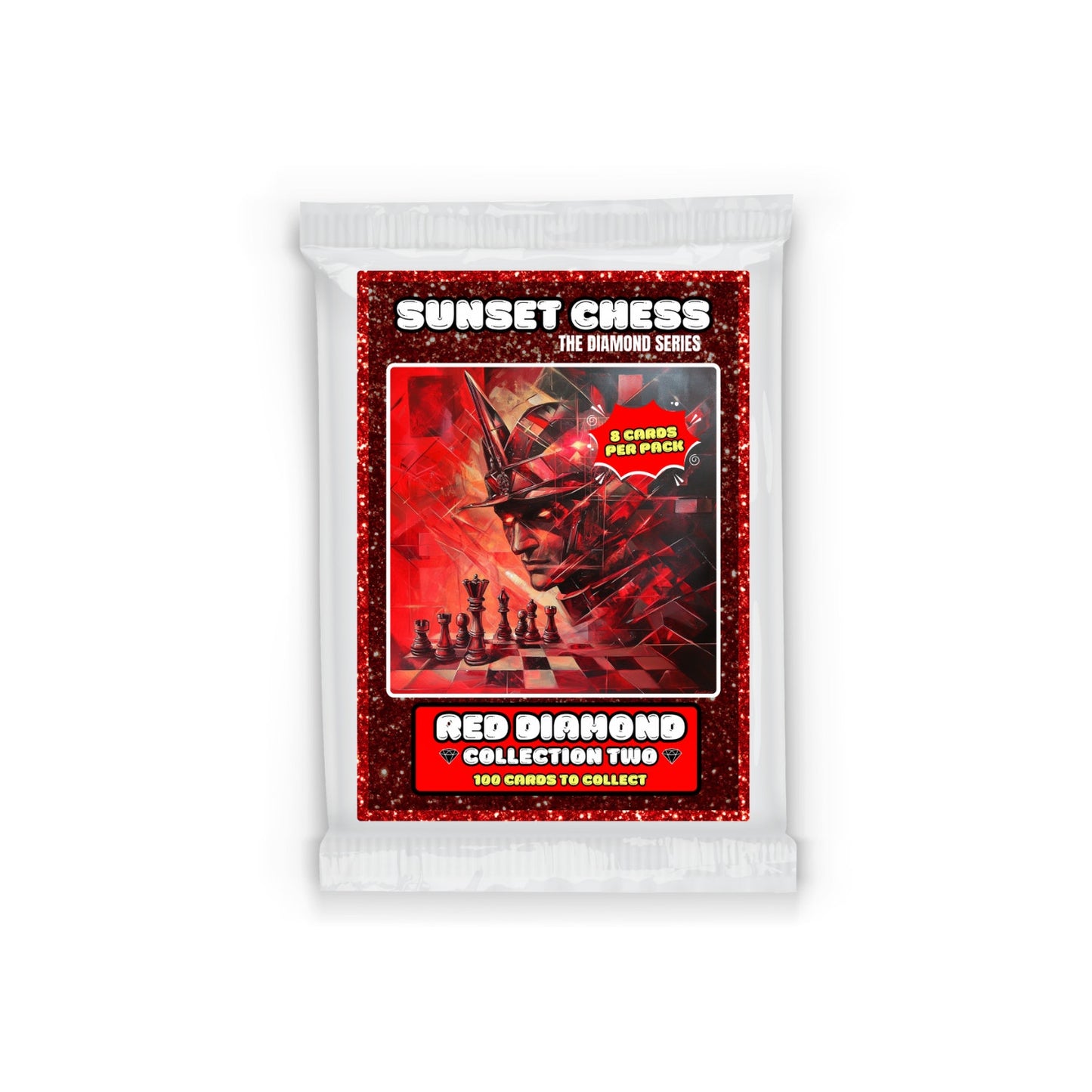 Red Diamond Part 2 - Sunset Chess Scrapbook Card Pack