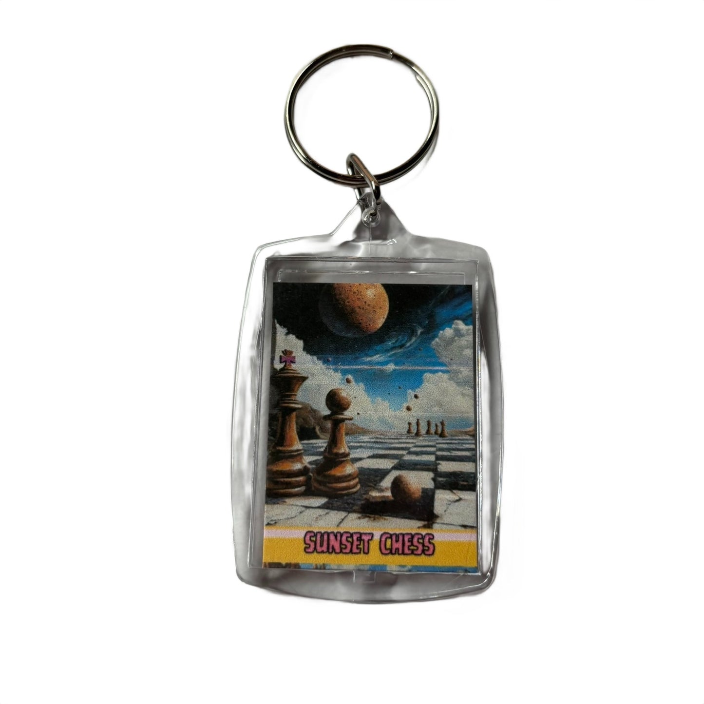 The Universe - Chess  Photo Keychain