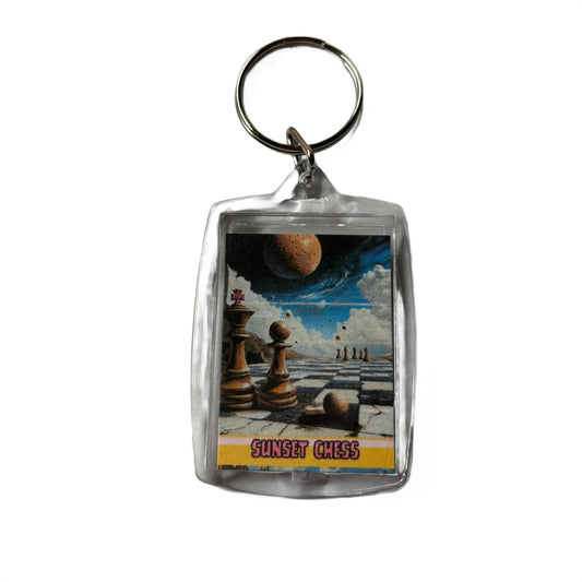 The Universe - Chess  Photo Keychain