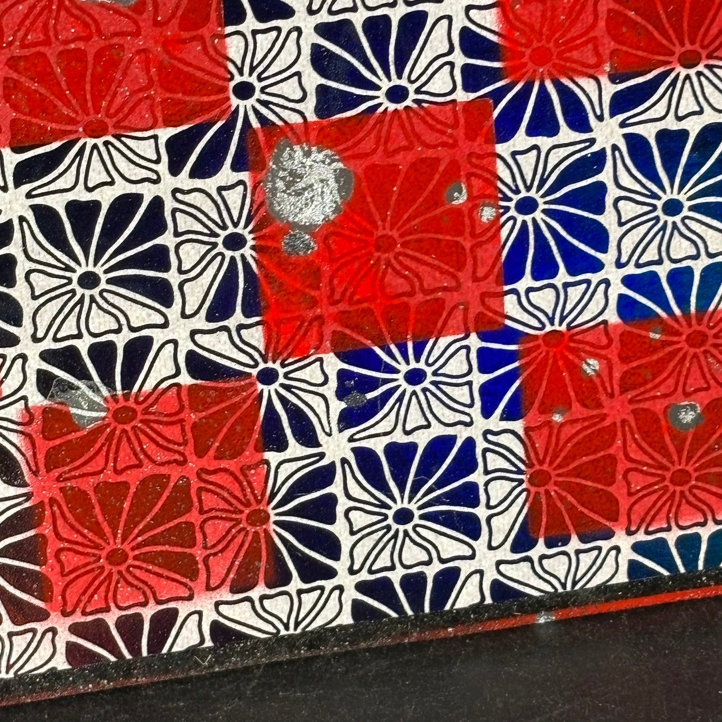 Vintage Shining Red - Scrapbook Chess Board