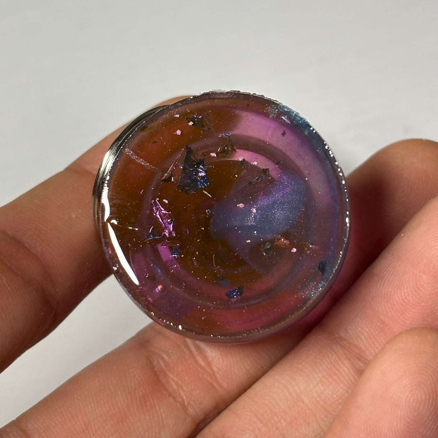 Purple Enmeshment Pawn - Handmade Resin Keychain - Large Edition