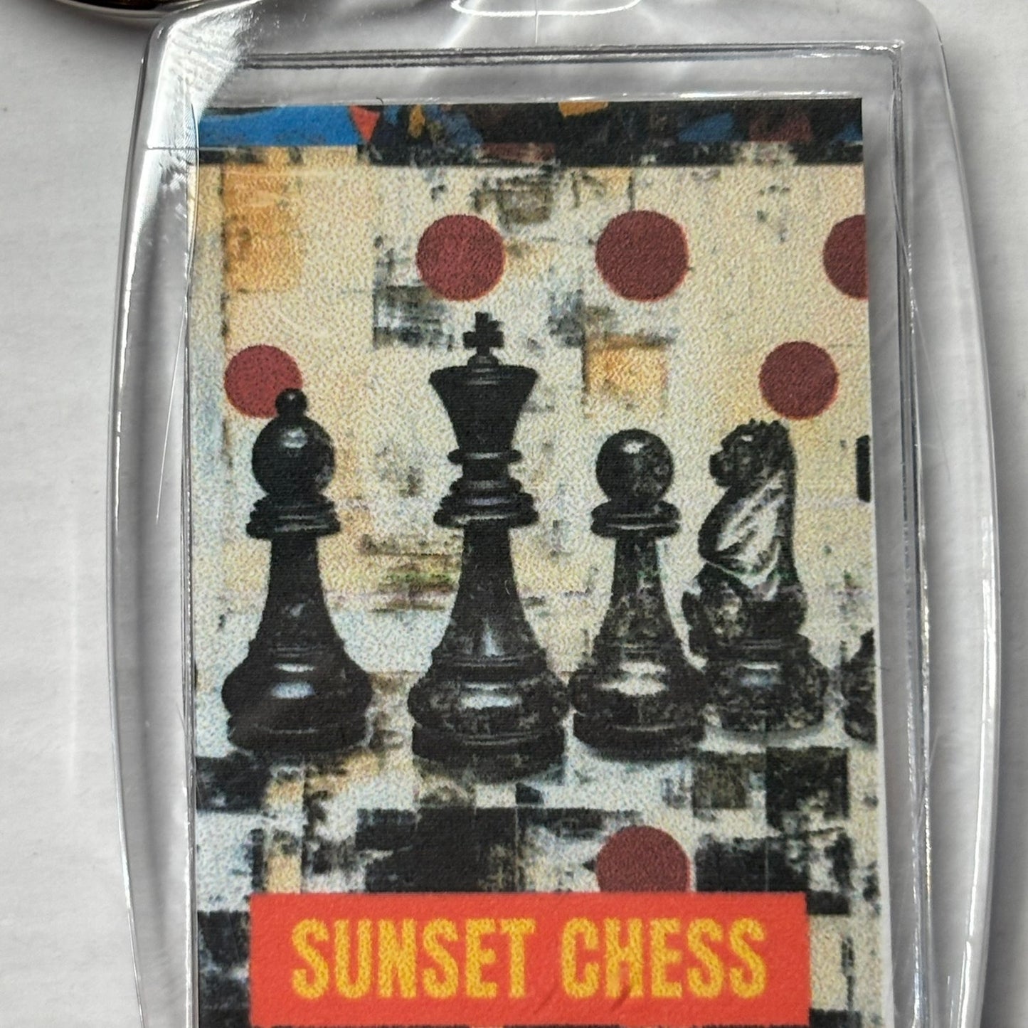 Simple Dots - Chess  Photo Keychain