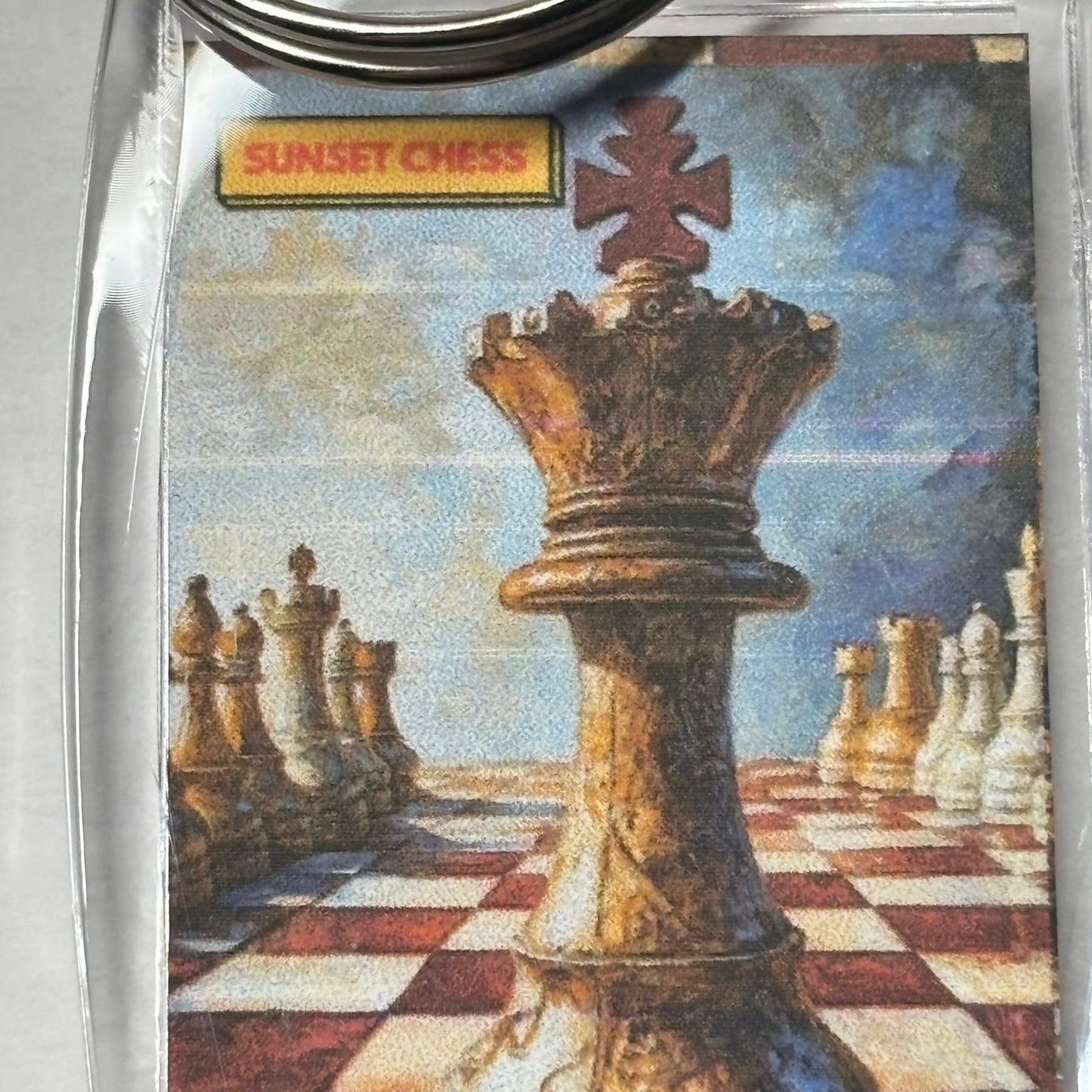 Up CLose - Chess  Photo Keychain