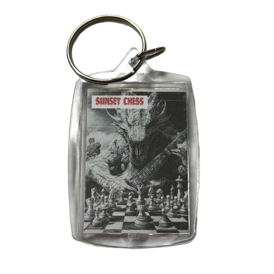 Guitar Dragon - Chess  Photo Keychain